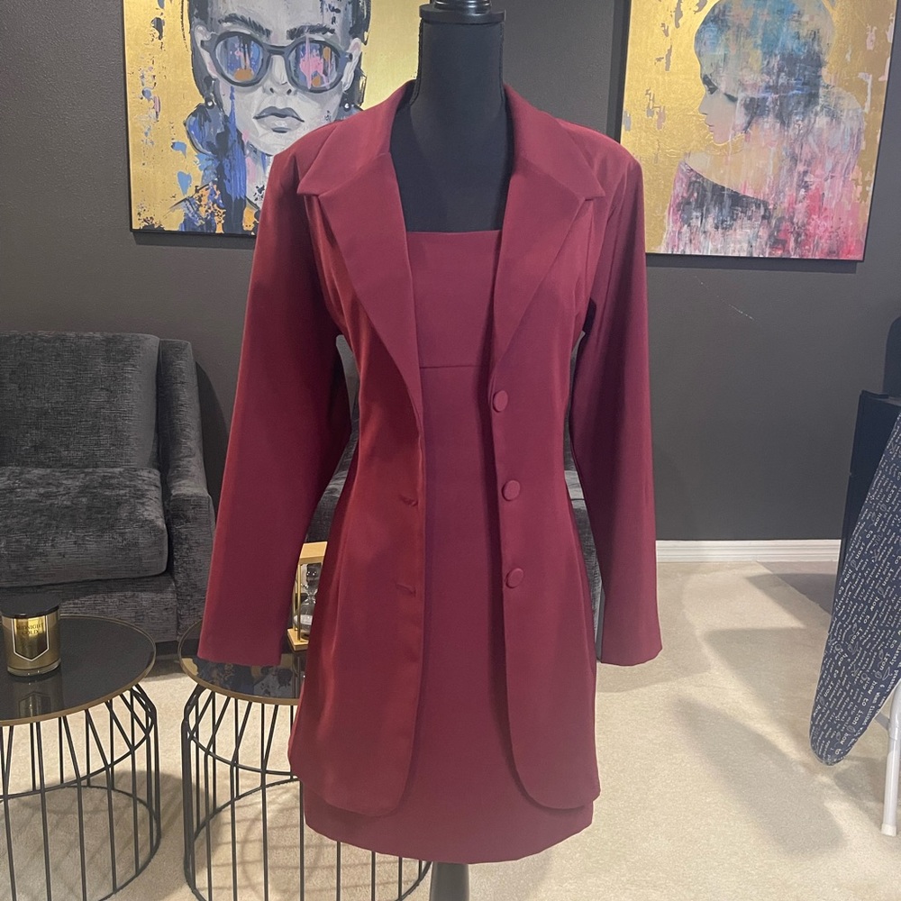 Blazer and skirt set